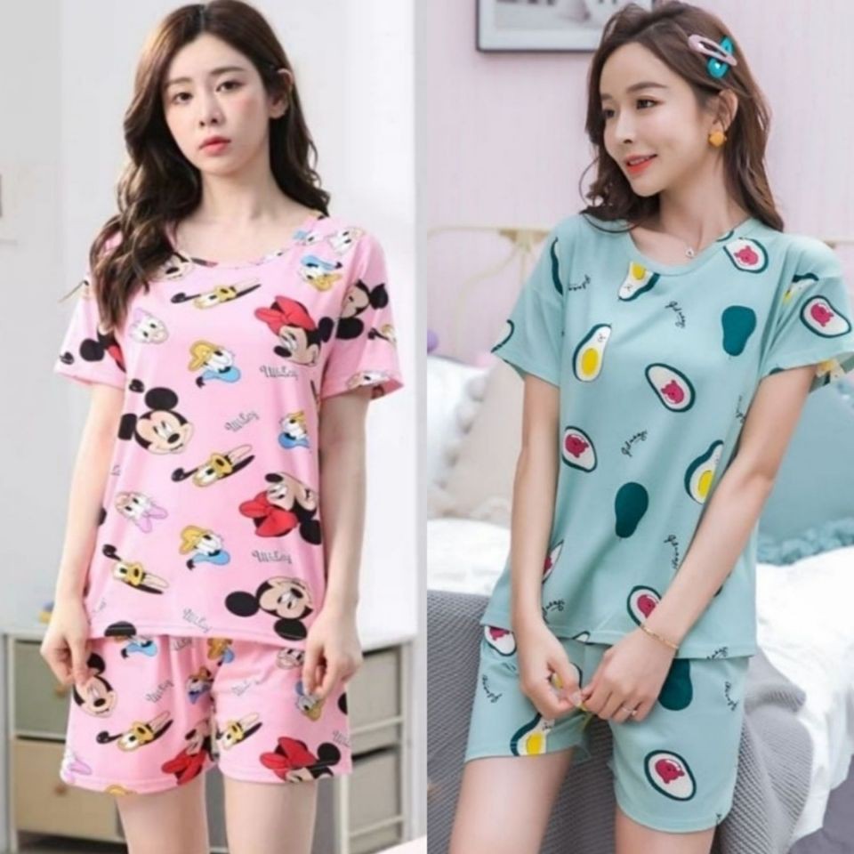 Women's pajamas in summer are seldom defusing Korean short arms, and 70 a 200 wears two splinters