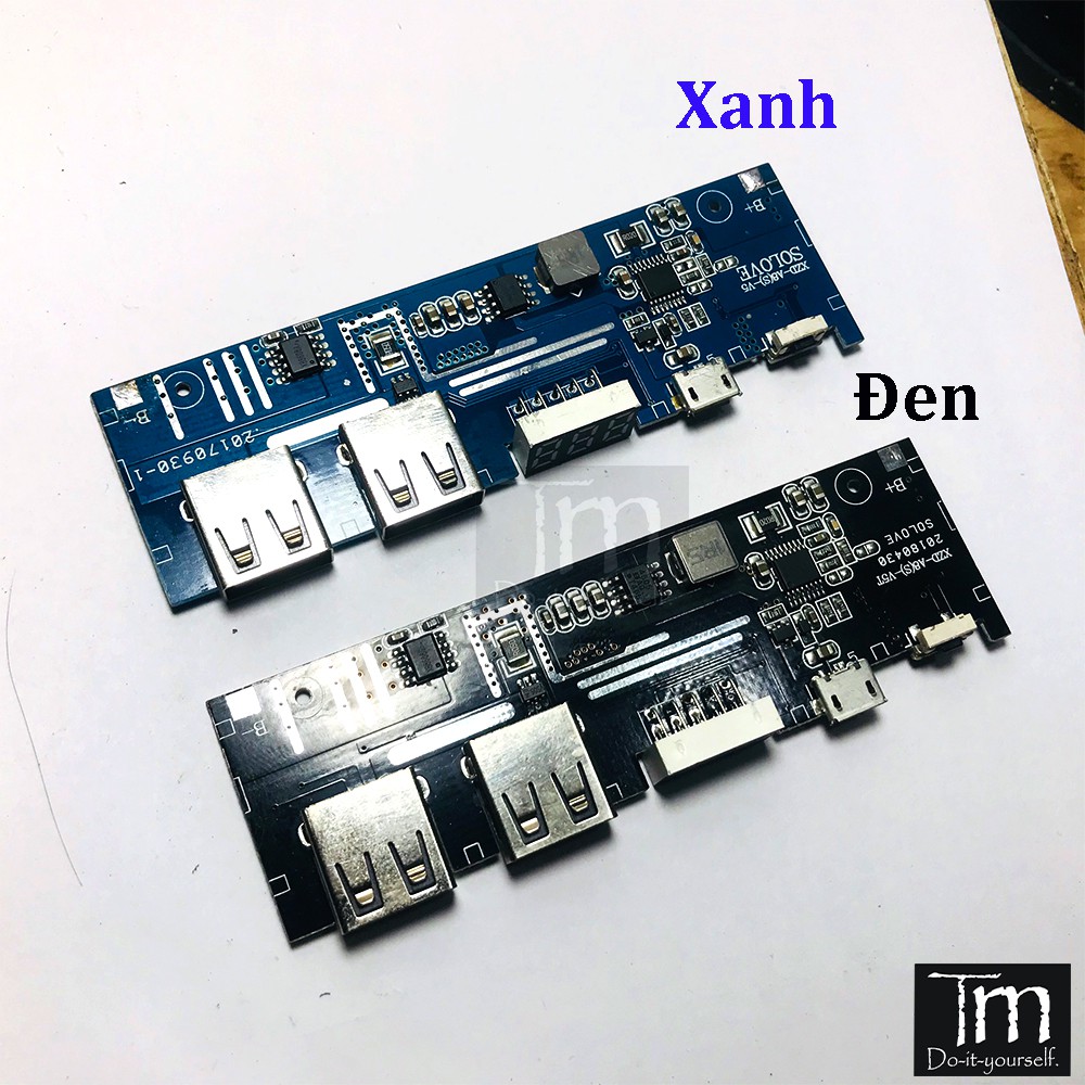 Mạch Sạc Dự Phòng 2.1A Dài V2