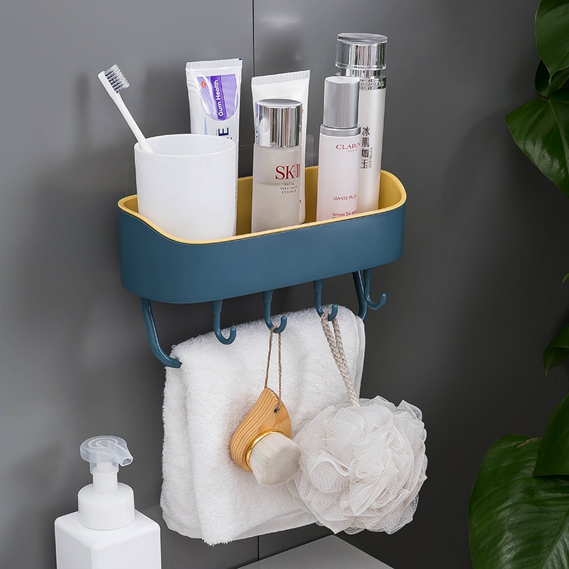 Kệ đựng đồ nhà tắm tiện lợi không cần khoan đục