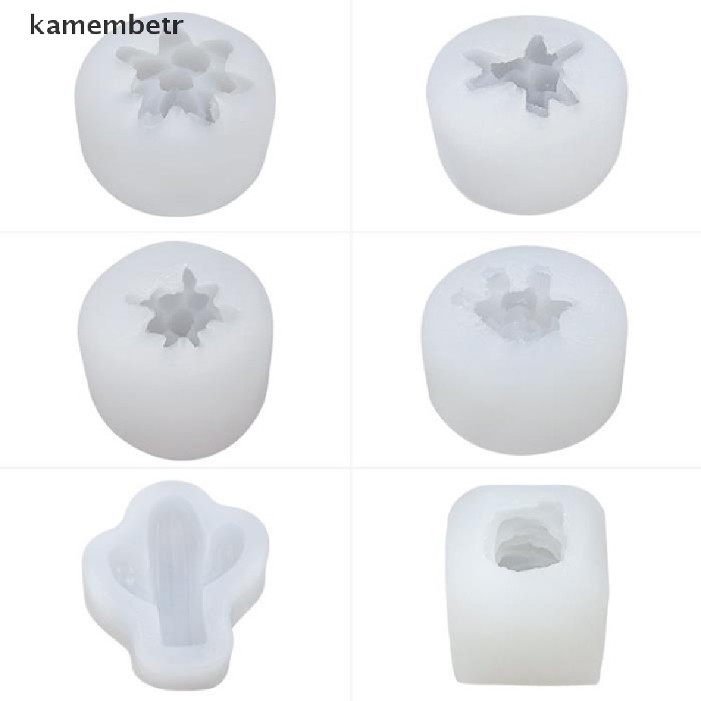 Khuôn silicon làm nến/ xà phòng hình cây xương rồng 3D DIY tiện lợi