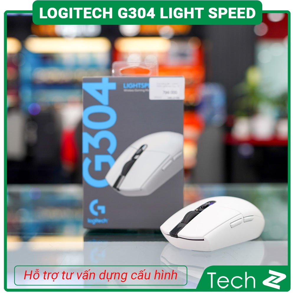 Chuột không dây Logitech G304 Lightspeed trắng (USB)