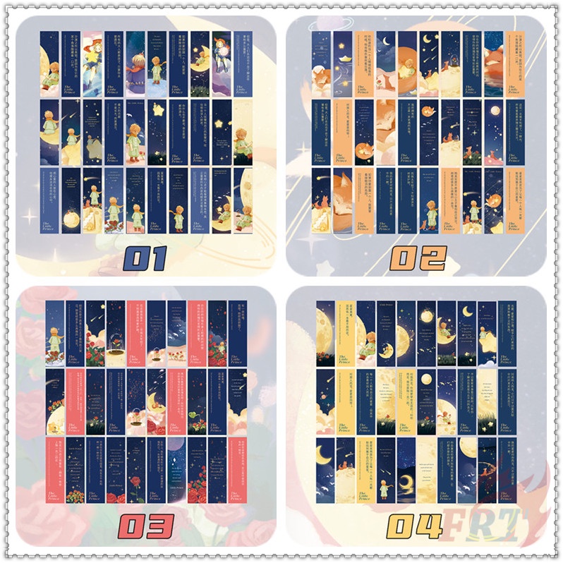 Set 30 Món Đồ Thời Trang ✿ Bookmark Hình Hoàng Tử Bé ✿ Dụng Cụ Đánh Dấu Sách Dùng Làm Quà Tặng Cho Trường Học / Văn Phòng