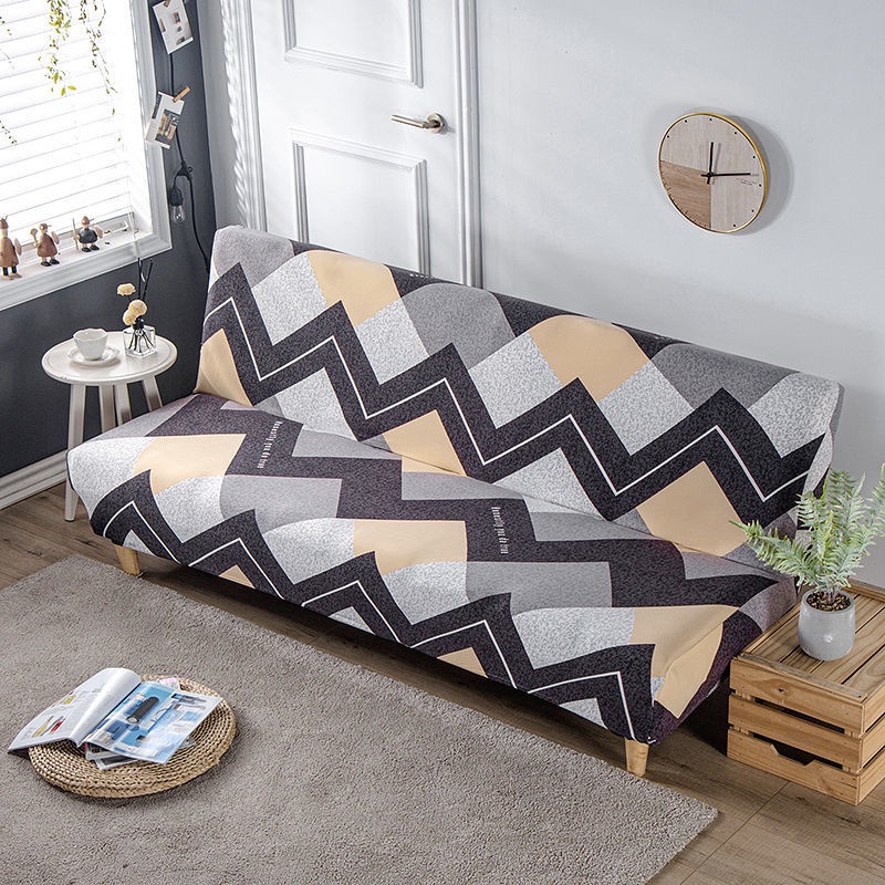 Vỏ Bọc Ghế Sofa Chống Trượt Không Tay Đơn Giản