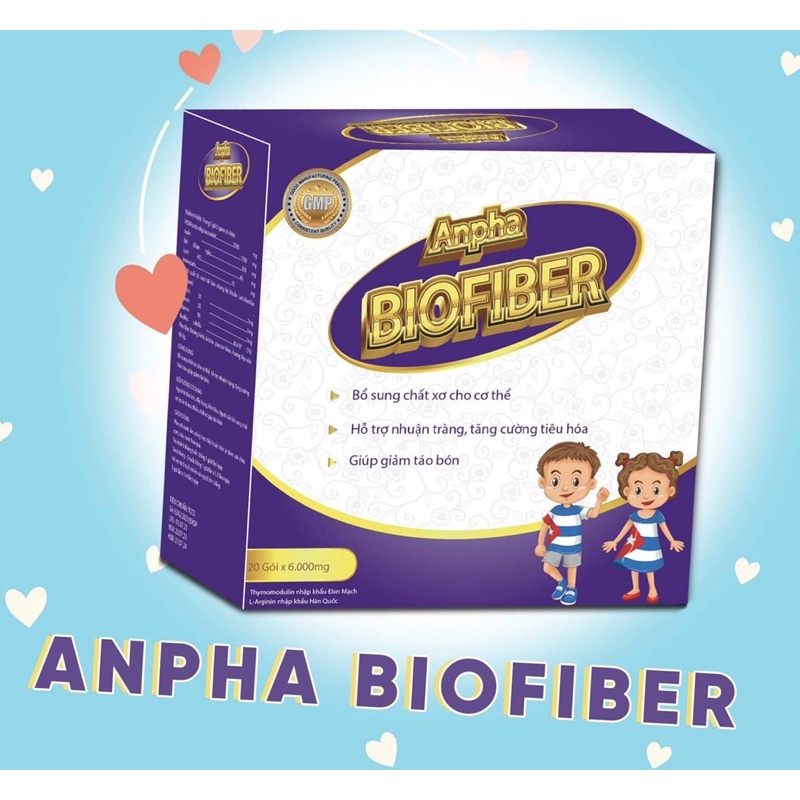 Men Vi Sinh viện hàn lâm khoa học và công nghệ Việt Nam Anpha BIOFIBER - Hỗ Trợ Tiêu Hóa Cho Trẻ Em, Người LớnTáo Bón