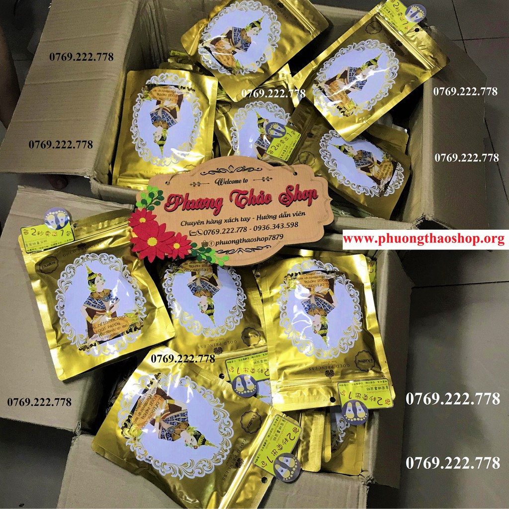 Miếng Dán Thải Độc Chân Thái Lan Gold Princess