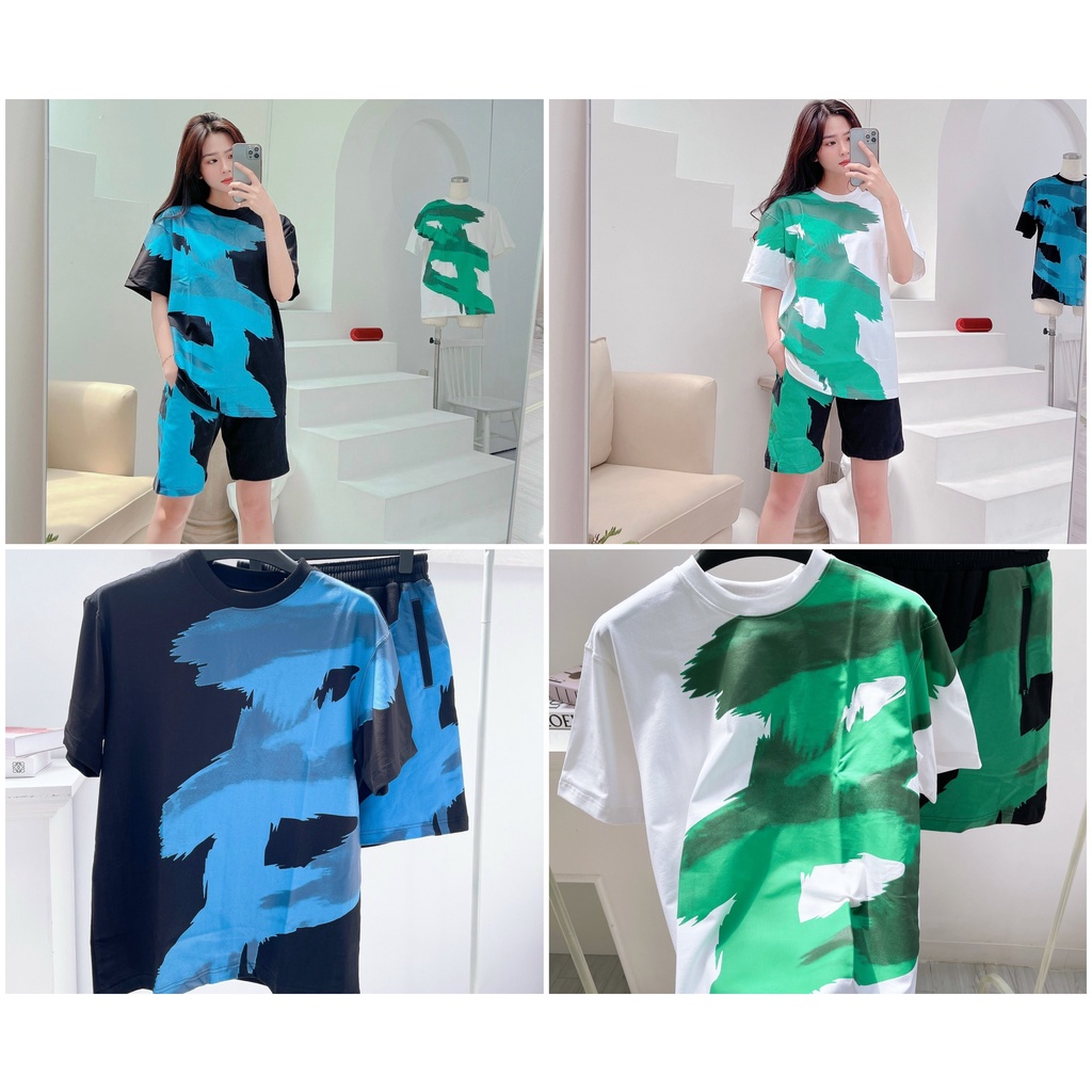 (HÀNG XUẤT XỊN) Áo thun tay ngắn &amp; quần short 2040 #BEENTRILL# “B”  OVERFIT TEE Made in KO/REA full-tag-code