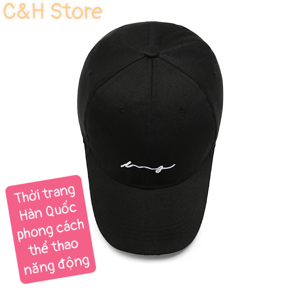 Mũ lưỡi trai họa tiết đơn giản, nón kết nam nữ form unisex phong cách ulzzzang Hàn Quốc cá tính vải kaki cotton