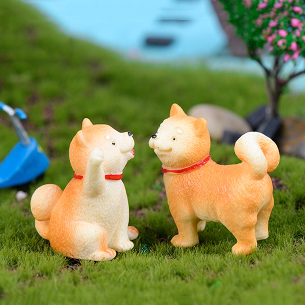 1 cún mini trang trí vườn cây cảnh