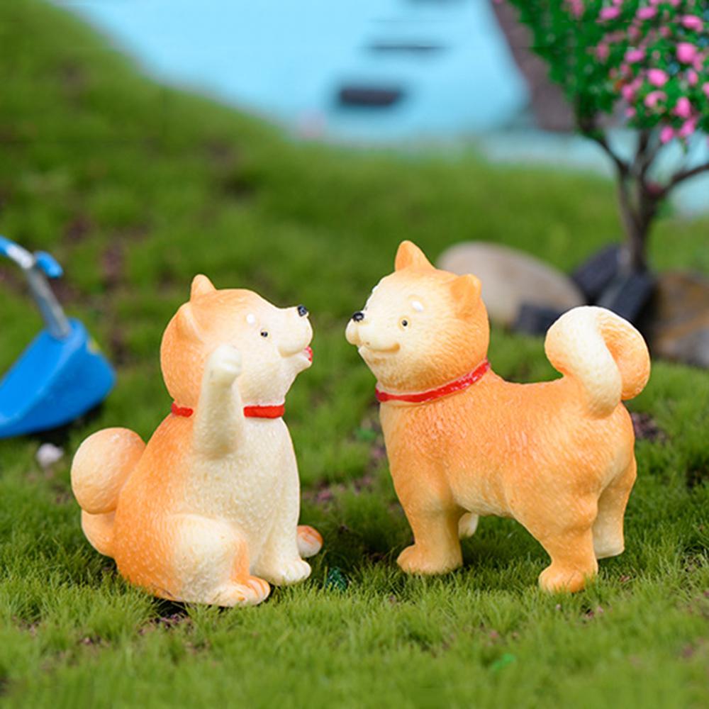 1 cún mini trang trí vườn cây cảnh