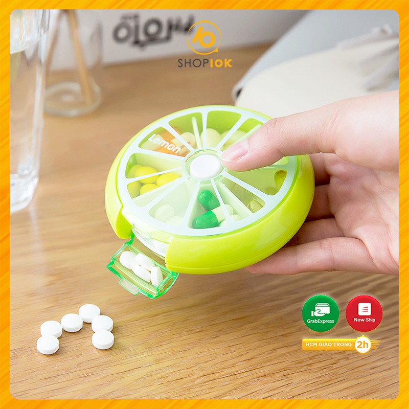 Hộp chia thuốc 7-8 ngày, hộp đựng thuốc mini tiện dụng khi đi du lịch