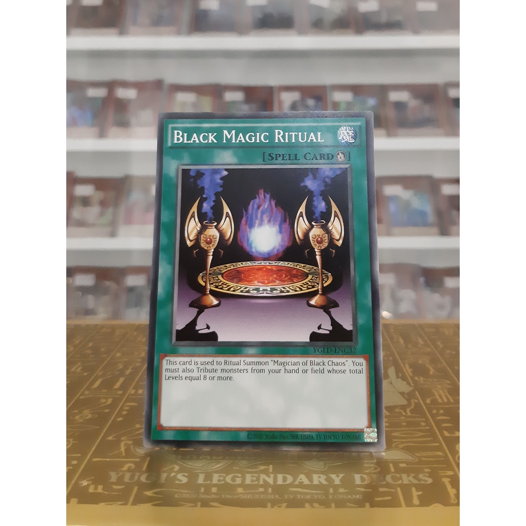 Thẻ Bài YugiOh! Mã YGLD-ENC32 - Black Magic Ritual - Common - Unlimited