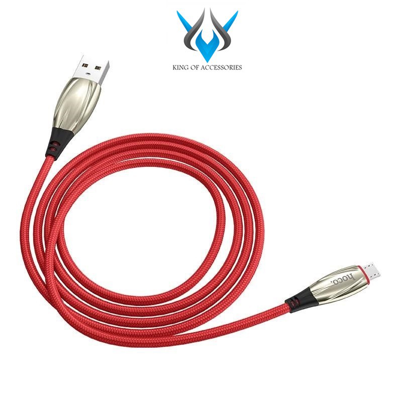 Cáp và truyền dữ liệu Hoco U71 Star cổng microUSB QC3.0, max 2.4A, dài 1.2M, có đèn báo sạc