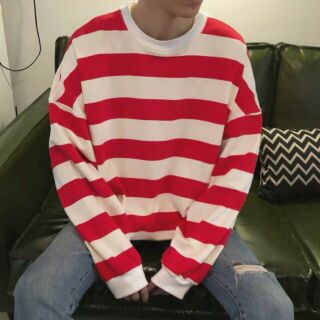 [ UNISEX ] Áo nỉ sweater kẻ thụng