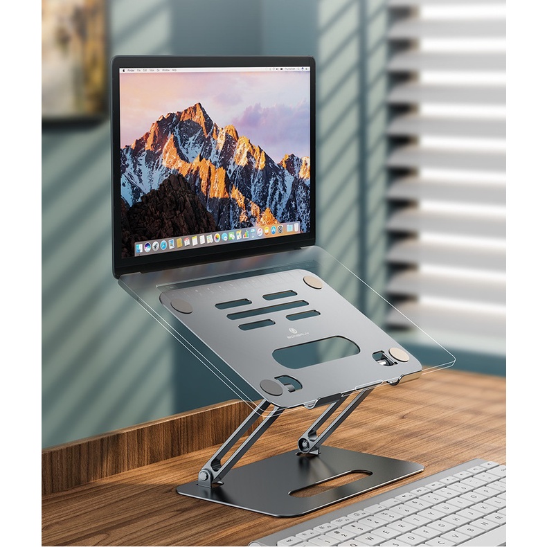 Giá Đỡ Laptop Stand tản nhiệt notebook Macbook máy tính xách tay hợp bằng kim nhôm cao cấp có thể tháo rời P43