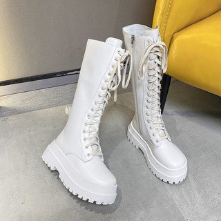 [HÀNG CÓ SẴN] Giày Bốt Nữ Cổ Cao Đế 5,5 cm Thời Trang Thu Đông Boots | BigBuy360 - bigbuy360.vn