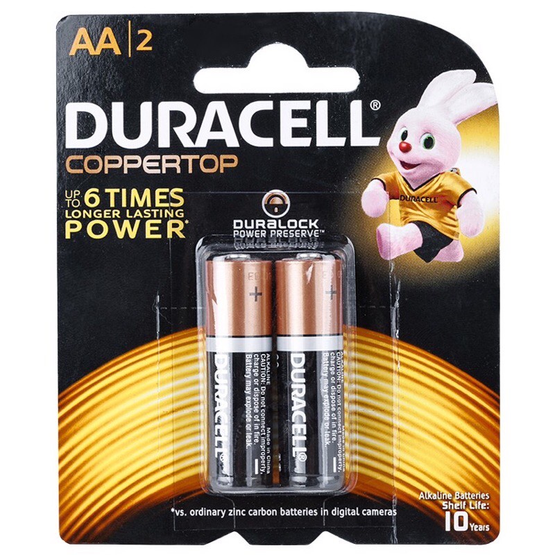 Bộ 2 pin tiểu AA và pin đũa AAA LR6/LR03 Duracell MN1500/MN2400 1.5V