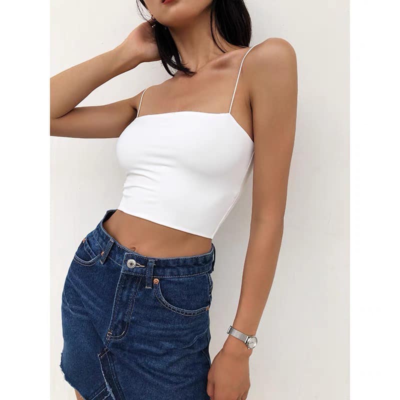 [CÓ SẴN-ẢNH THẬT] CROP dây 3 màu Uratv