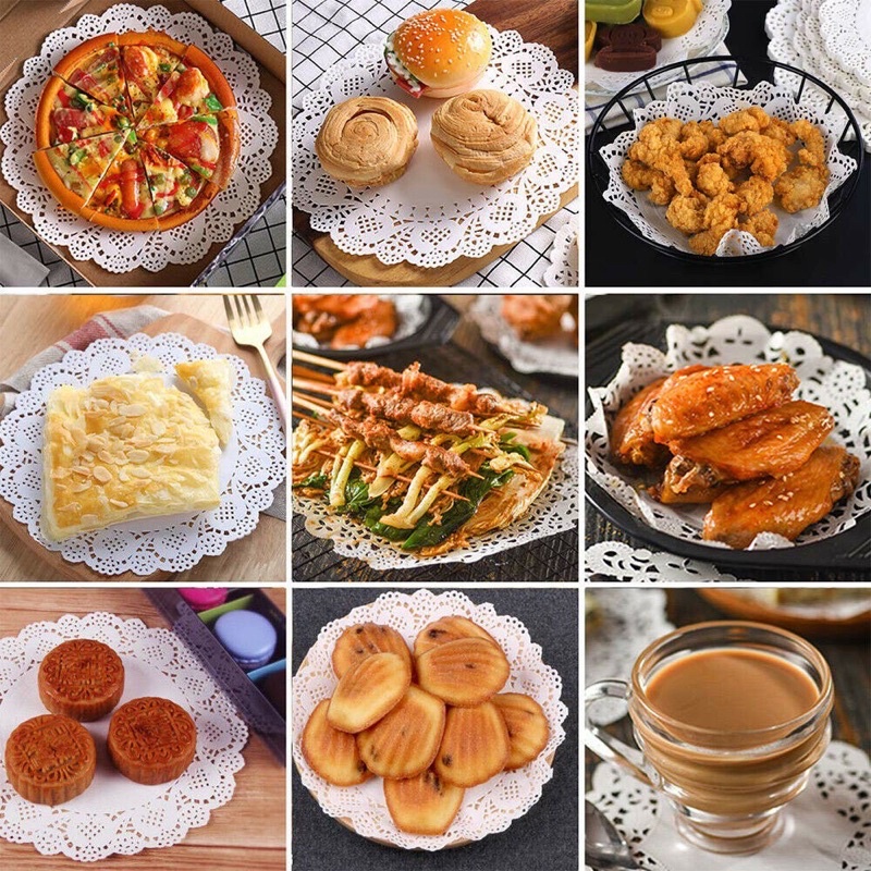 GIẤY THẤM DẦU VIỀN HOA