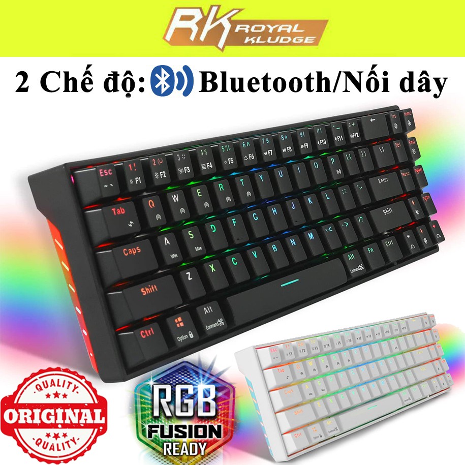 [Mã ELTECHZONE giảm 6% đơn 500K] Bàn phím cơ RK71 ♥️Freeship♥️ Phím cơ RK71 - Bàn phím bluetooth Royal Kludge