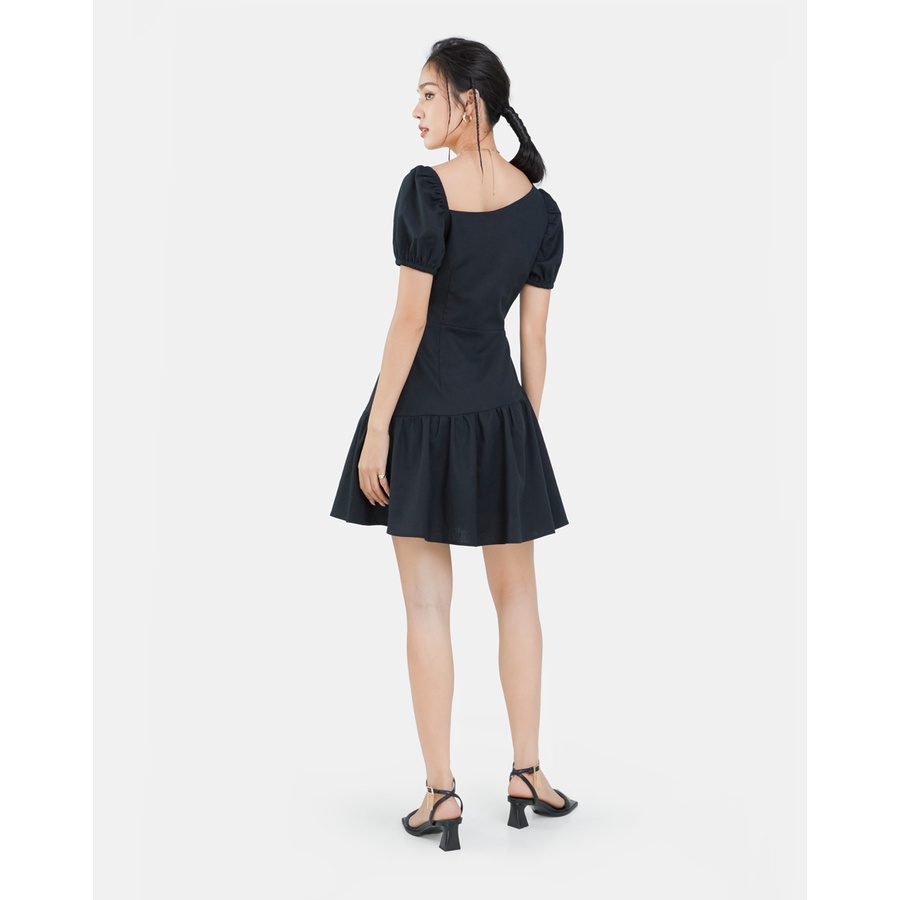 Đầm Mini JUNO Tay Vai Lệch JNDLU021