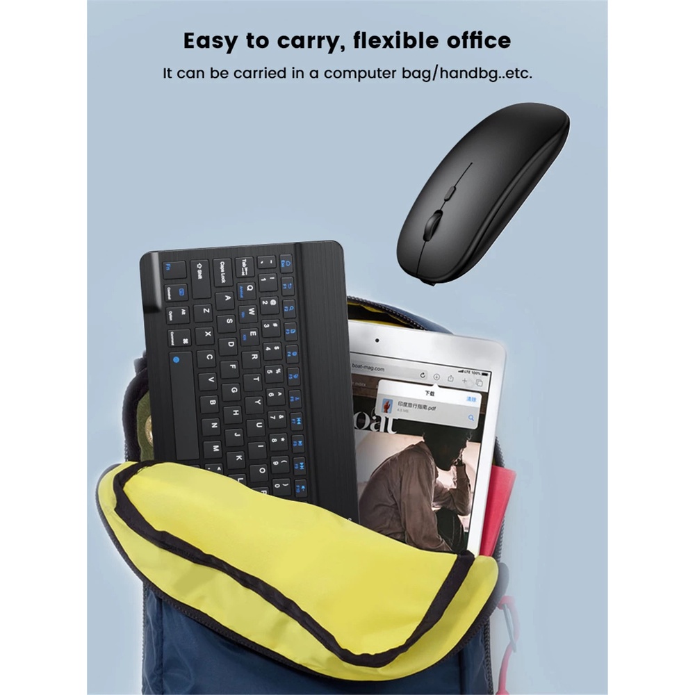 Bàn Phím Bluetooth 10 Inch Cho Samsung Galaxy Tab A8 10.5 A7 10.4 S6 Lite S7 FE S8 Plus S5e Tab A 10.1 S4 S3 S2