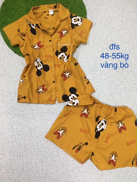 bộ đùi pizama kate lụa mềm mịn mát - đồ bộ mặc nhà giá rẻ
