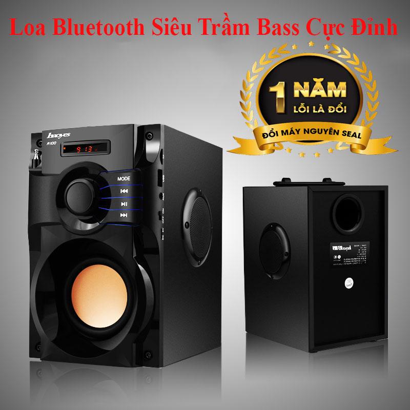 Loa nghe nhạc công suất lớn, loa bluetooth công suất lớn siêu Bass RS - A100 chất lượng âm thanh siêu đỉnh