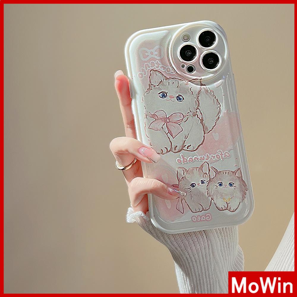 Ốp điện thoại chống sốc in mèo con hồng thích hợp cho iPhone 11 Pro Max 13 Pro Max 12 Pro Max 7Plus xr XS Max