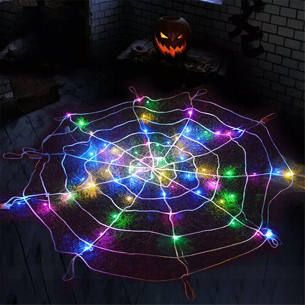 WATTLE Đèn LED Cobweb Trang Trí Lễ Hội Halloween