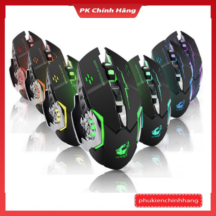 Chuột Gaming Không Dây G28 Dành Cho Game Thủ Click Không Gây Tiếng Ồn Có Đèn LED Chơi Game Cực Đã Bảo Hành 12 Tháng