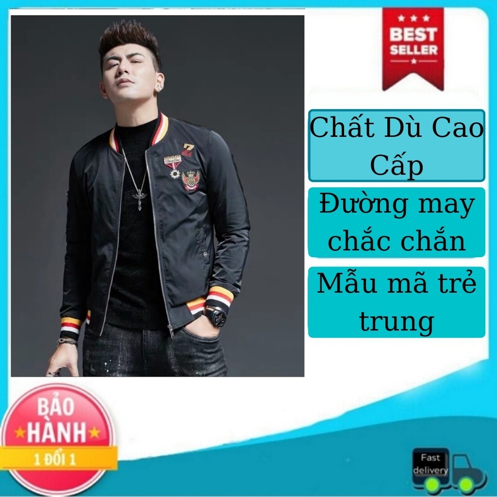 Áo Khoác Nam - Áo Khoác Dù Z LOGO HUY CHƯƠNG HUY HIỆU Họa Tiết Cá Tính Phong Cách Trẻ Trung Năng Động