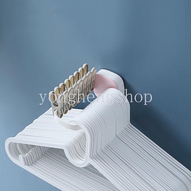 Móc Treo Quần Áo Dán Tường Tự Dính Có Thể Điều Chỉnh