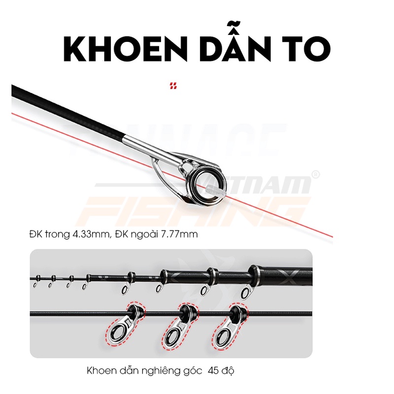 Cần Câu ISO Handing Fighting Độ Cứng 3H - Hàng Chính Hãng