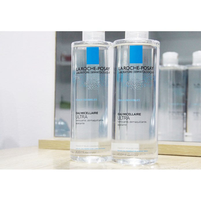 Nước tẩy trang sạch sâu & kiểm soát nhờn cho da dầu La Roche-Posay Effaclar Micellar Water Ultra Oily Skin 400ml với côn
