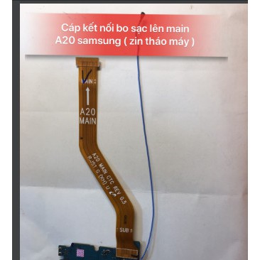 Cáp kết nối bo sạc lên main A20 sam sung