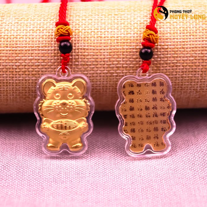 Mặt Dây Chuyền Hổ Vàng 2022 Mang Lại May Mắn, Bình An Tài Lộc, Bộ Dây Chuyền Phong Thủy Cao Cấp