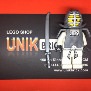 Lego UNIK BRICK Kendo Zane Ninja trắng trong Ninjago chính hãng (như hình).