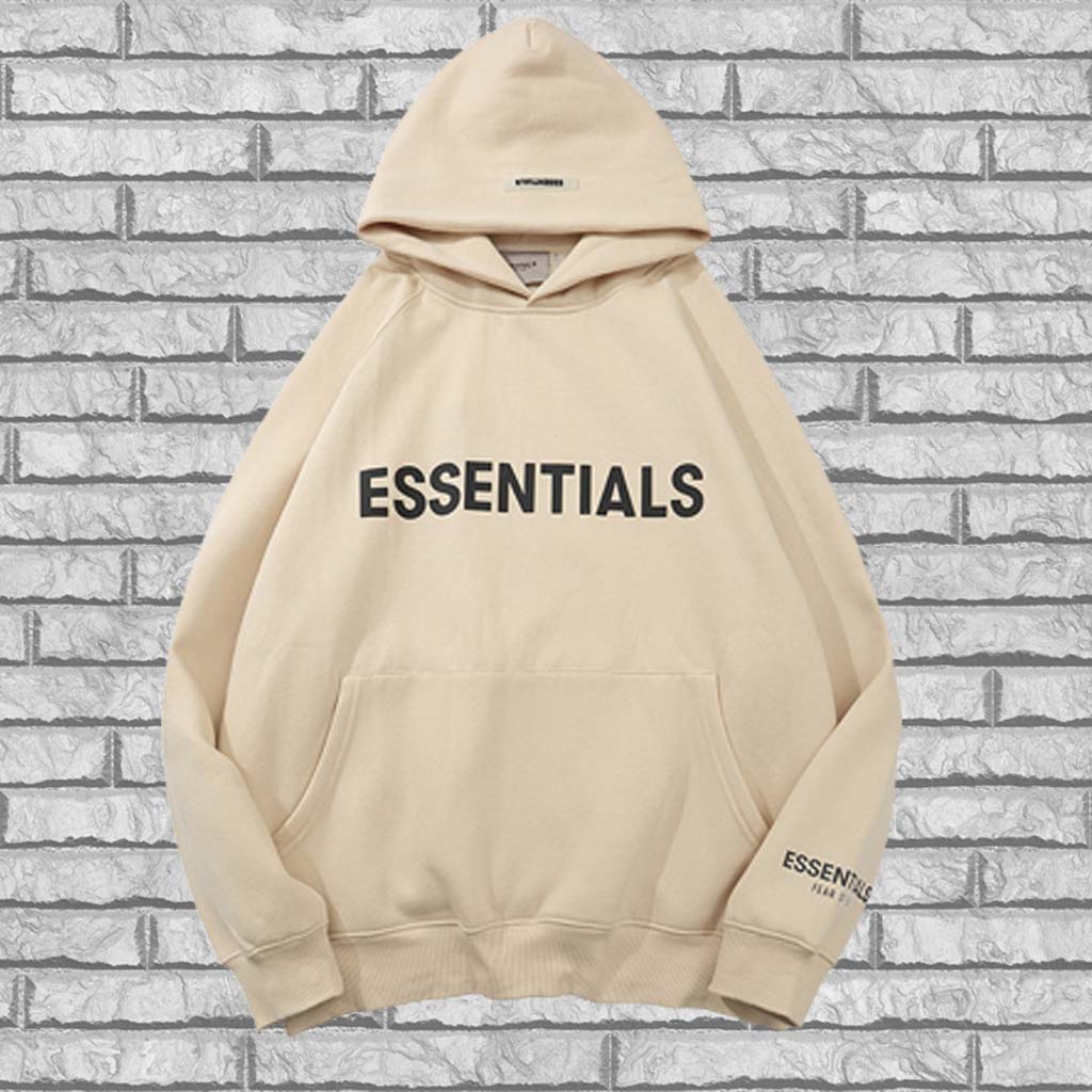 Áo nỉ hoodie Essentials In cao su nổi , áo nỉ bông unisex nam nữ MANTO SHION AN206