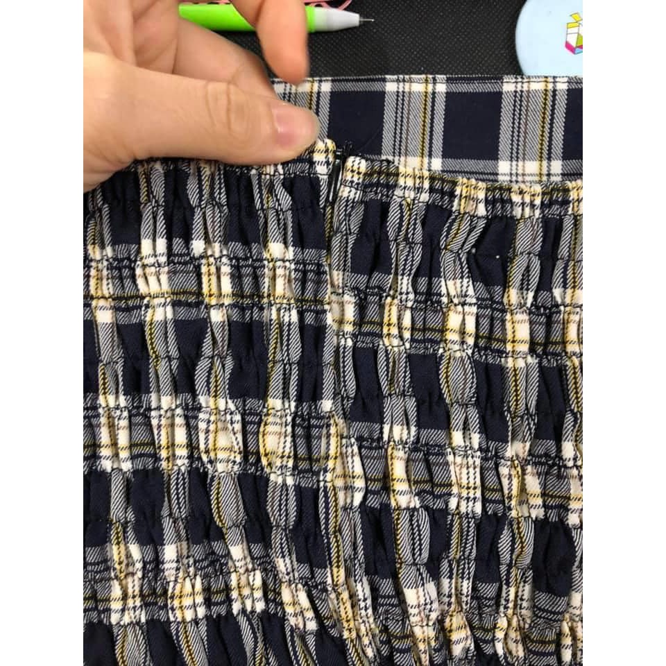 Váy 2 dây kẻ caro ( ảnh thật)