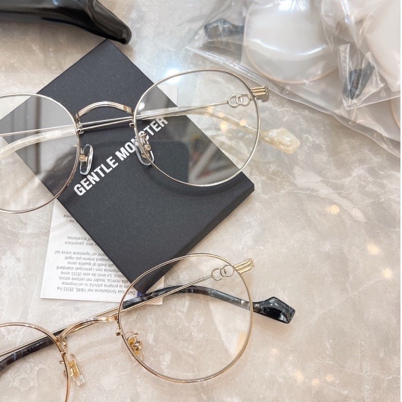 ⚡️Kèm box⚡️ Kính G.m Jenni Cloudyy titan cao cấp form tròn hot trend 2022 Jolie eyewear