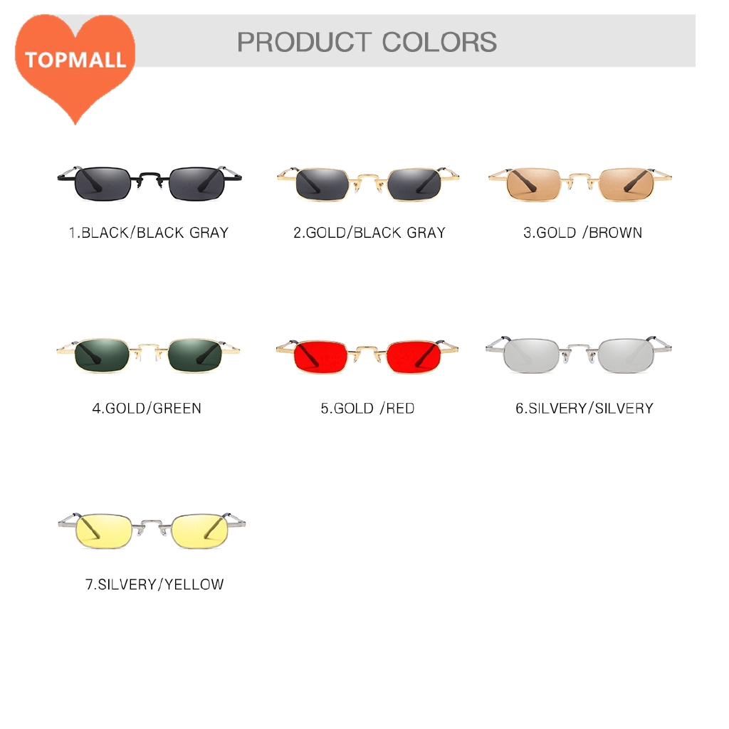 [ready] Unisex Trendy Personality Small Frame Sunglasses Rectangular Punk Street Shot Glasses | BigBuy360 - bigbuy360.vn