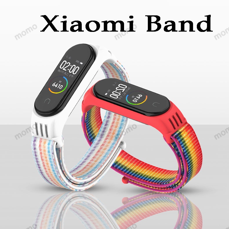 Dây Đeo Thay Thế Bằng Sợi Nylon Cho Xiaomi Mi Band 7 6 5 4 3 2 1
