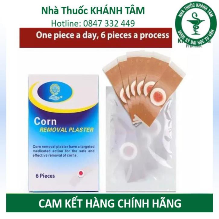 Miếng dán giảm mụn cóc Corn Removal Plaster Kangdy (Hộp 6 miếng) _Khánh Tâm ! !