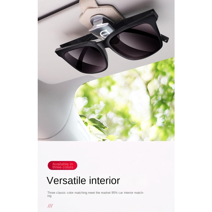 Hộp Đựng Mắt Kính Có Kẹp Trang Trí Cho Xe Hơi Volvo S60 V60 S90 V90 XC40 XC60