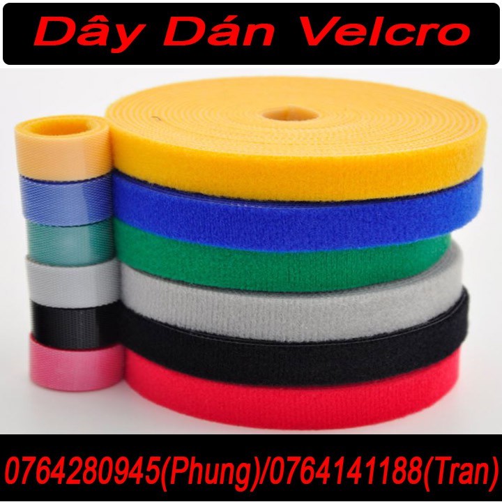 Dây Vãi Velcro, Dây Rút Để Rút Dây Điện,PC - Rộng 1 cm - Dài 1m