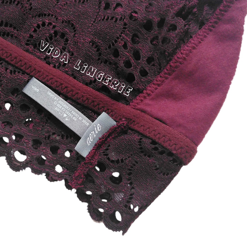 Bralette ren AE  họa tiết sau lưng dáng croptop xuất dư