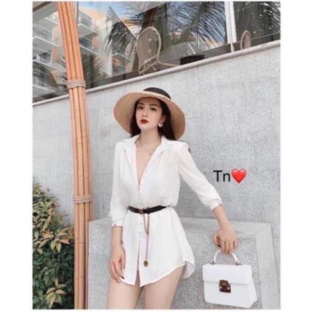 Mẫu Mới Đai lưng bản nhỏ dây xích siêu hót  - Hari korea Accessories