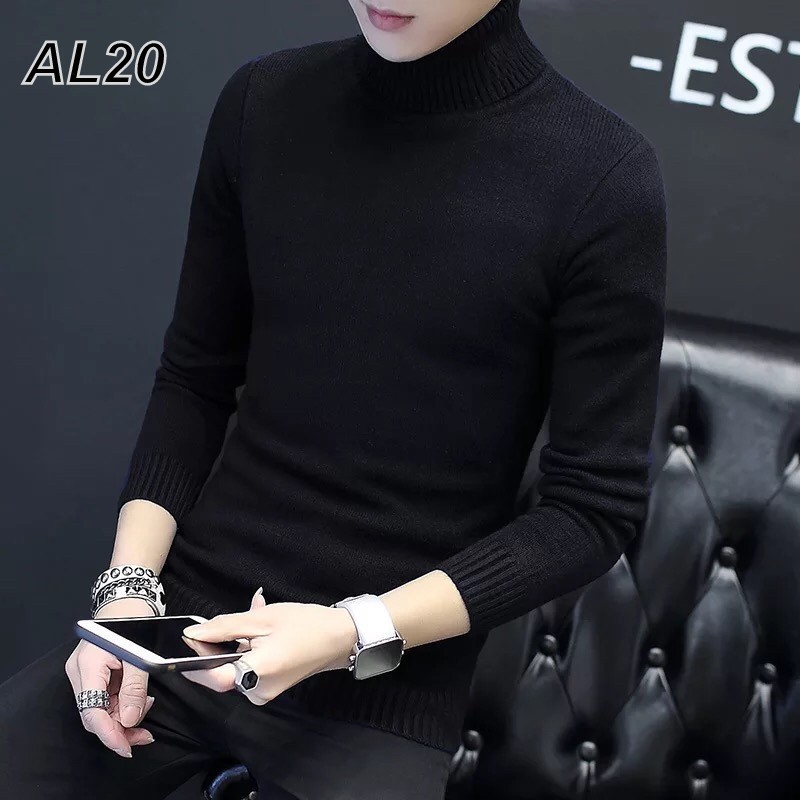 Áo len cổ lọ nam cao cấp