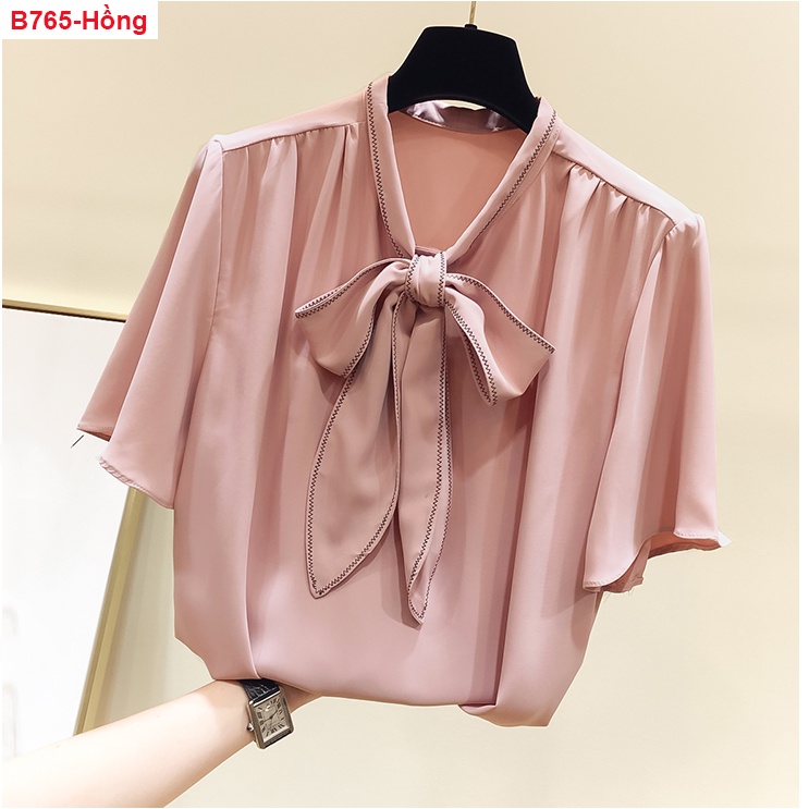 ÁO SƠ MI TAY CÁNH TIÊN VIỀN NƠ SALE LẺ SIZE - B765