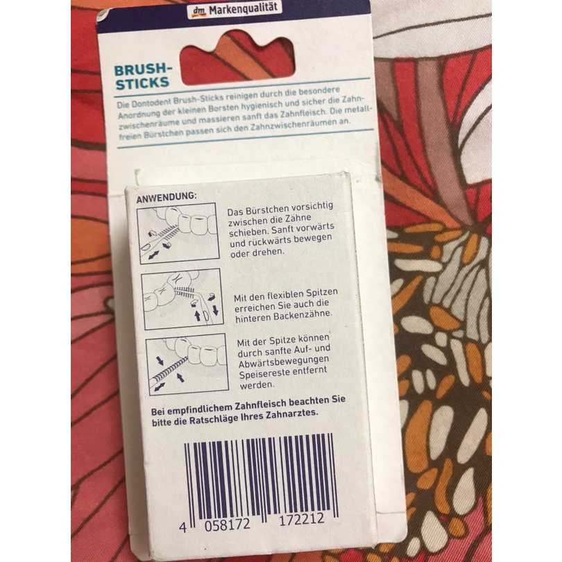 Tăm Nhựa Nha Khoa Dontodent Brush Sticks Hộp 150 Chiếc Hàng Chính Hãng